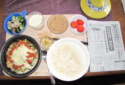 今朝の食事（8月6日）