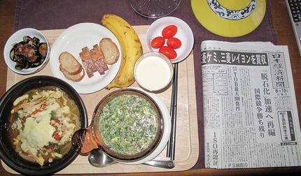 今朝の食事（8月10日）