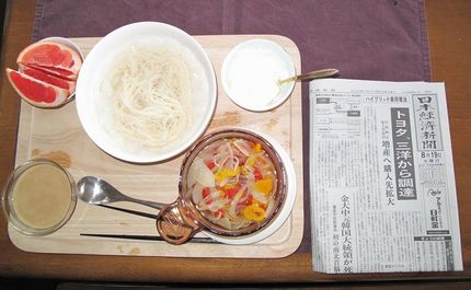 今朝の食事（8月19日）