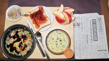 今朝のKUMAの食事（10月2...