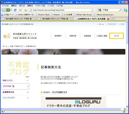 HPとBloguruとの連携