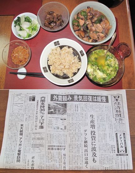 今朝のKUMAの食事（2010...