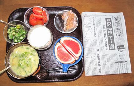 今朝のKUMAの食事（2010...