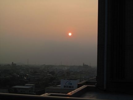 今朝の日の出（(2010.08...