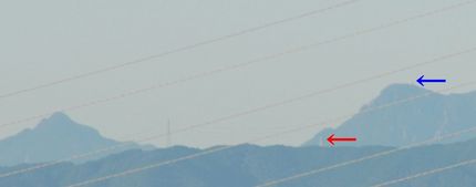 天気が良いと御在所岳が見えます