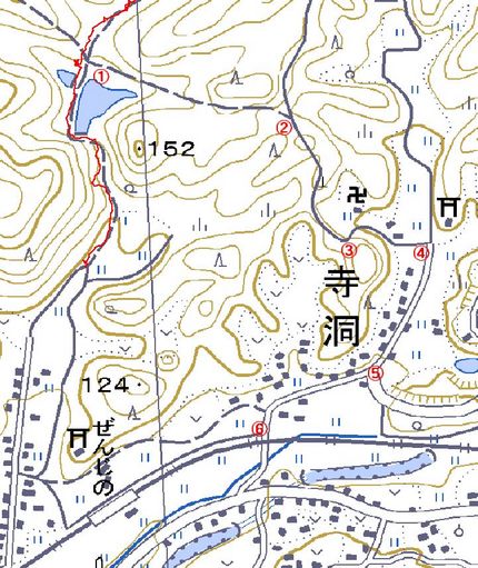 東海自然歩道・大洞池から善師野...