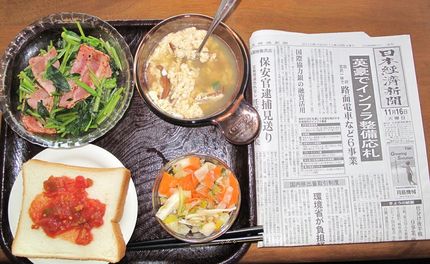 今朝のKUMA の食事(201...