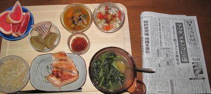 今朝のKUMAの食事（2010...