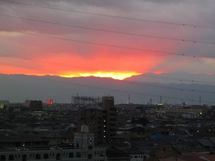 昨日の夕景