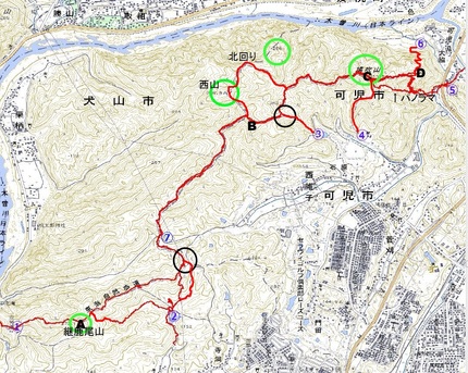 鳩吹山トレッキング（備忘録2）