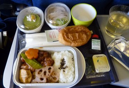昨日の機内食
