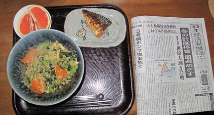 今朝のKUMAの食事(2011...