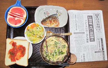 今朝のKUMAの食事(2011...