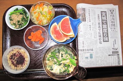 今朝のKUMAの食事(2011...