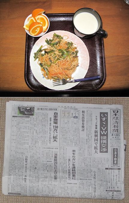 今朝のKUMAの食事(2011...