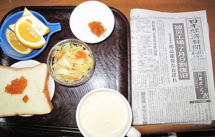 今朝のKUMAの食事(2011...