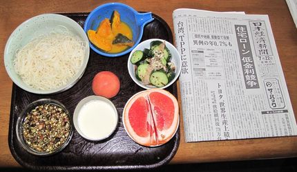 今朝のKUMAの食事(2011...