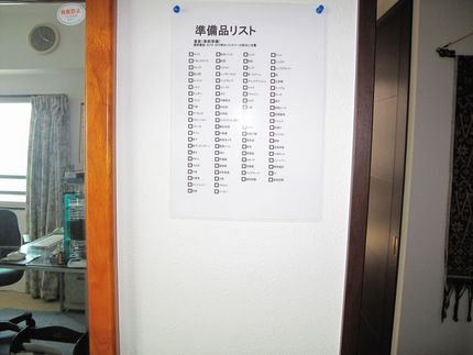 出かける前は、リストで指先呼称...