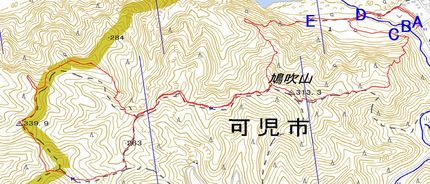 鳩吹山カタクリ駐車場からカタク...
