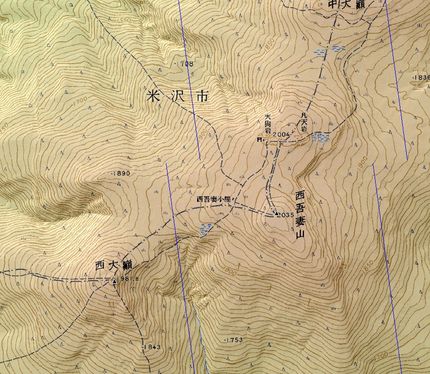 放射冷却？お山は真っ白