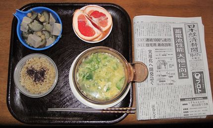 今朝のKUMAの食事(2011...