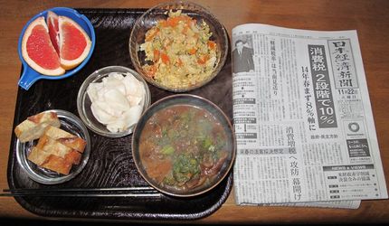 今朝のKUMAの食事(2011...