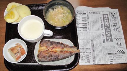 今朝のKUMAの食事(2011...