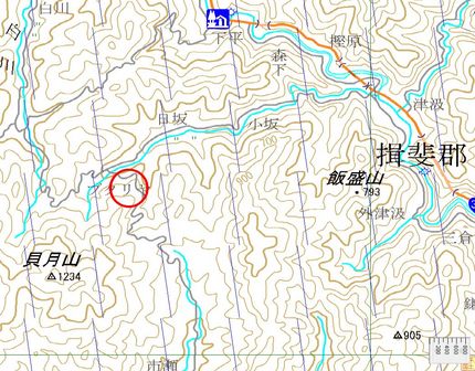 山行き調査その１鍋倉山
