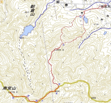 地形図の読み方その4（南宮山）