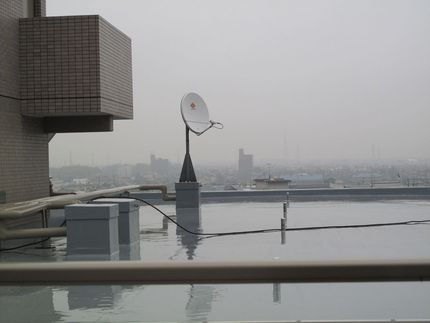 今朝は雨