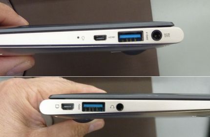 USBは２つ、HDMIとディス...