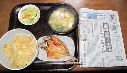 今朝のKUMAの食事(2013...