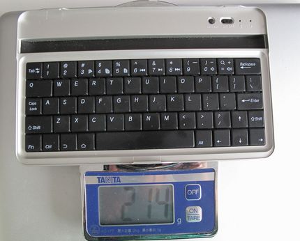 キーボードの重量