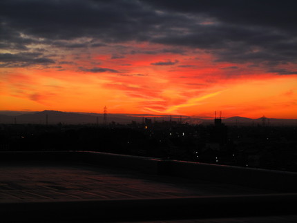 冬至の夜明け