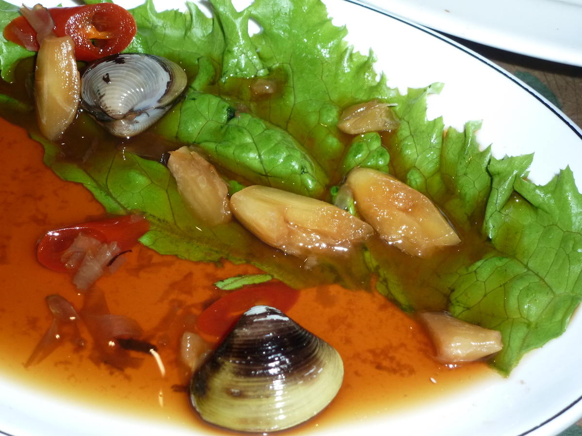 台湾料理 しじみのニンニク醤油漬け Lan Pro Bloguru