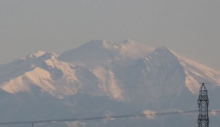今朝の御嶽山(2015.02....