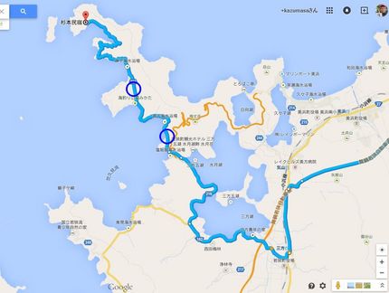 青丸はトンネルの位置