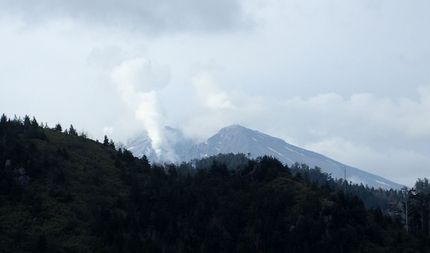 登山口から稜線に上がった地点か...