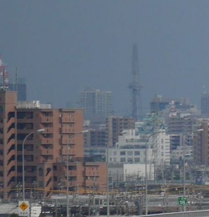 名古屋城が見える