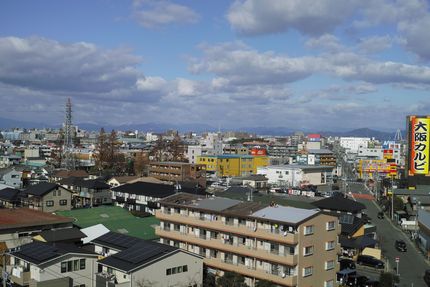 県境のお山は冠雪