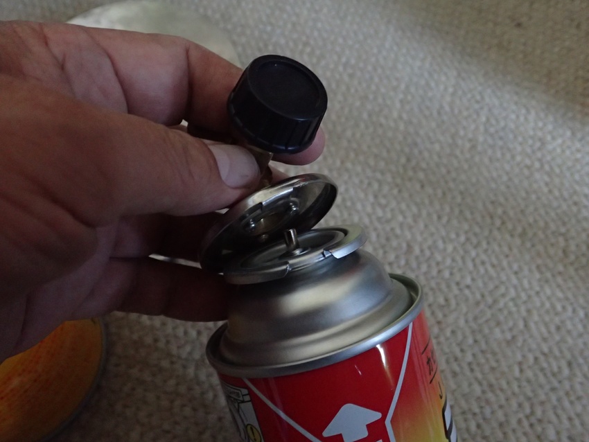 引っ掛けた状態、変換器のバルブ...