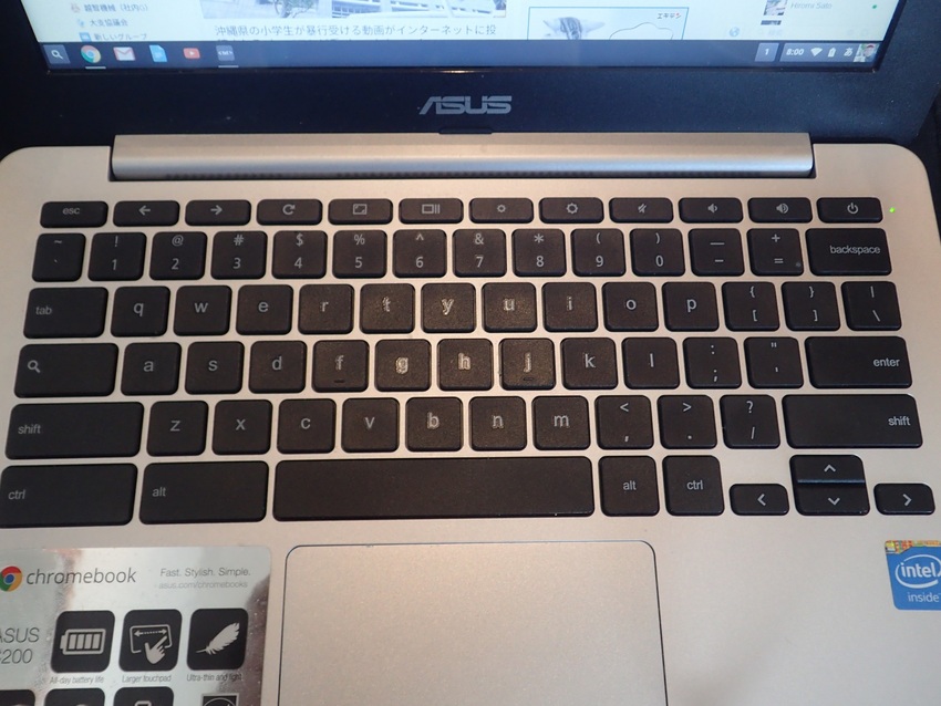 私はあえて英文キーボードを購入...