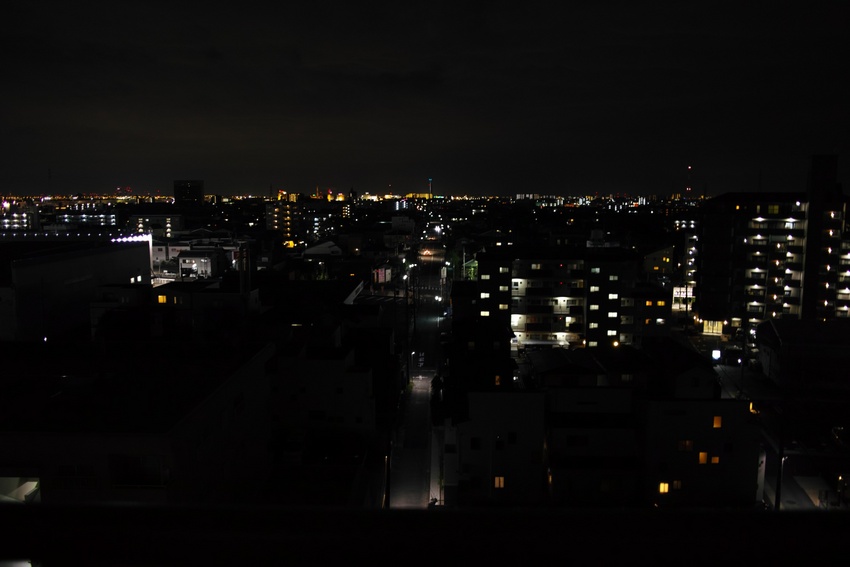 夜景撮影練習中