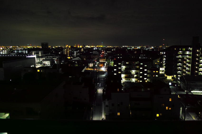 夜景撮影練習中