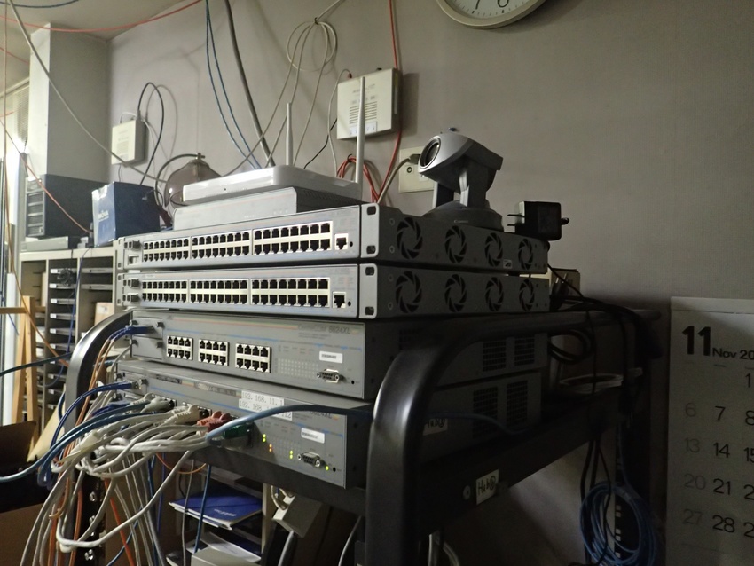 多ポートHUBの騒音実験
