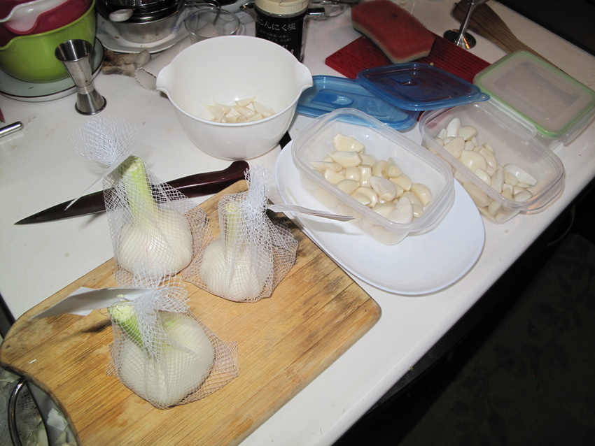 冷凍生にんにくを作る