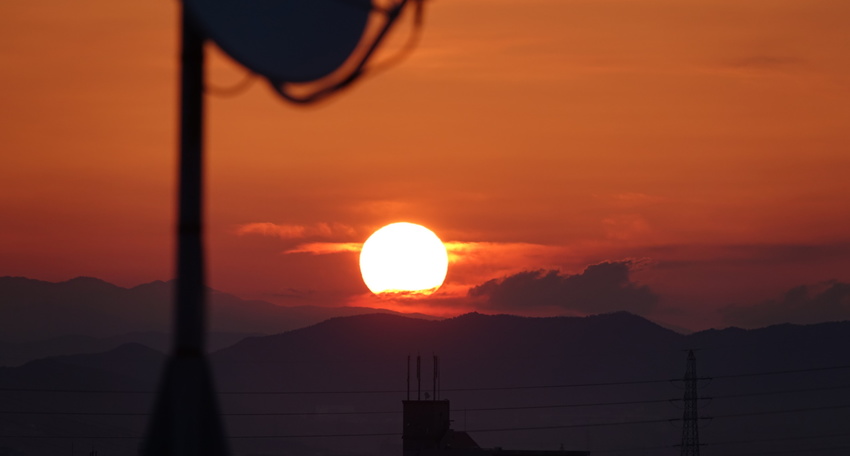 今日の日の出(2020.04....