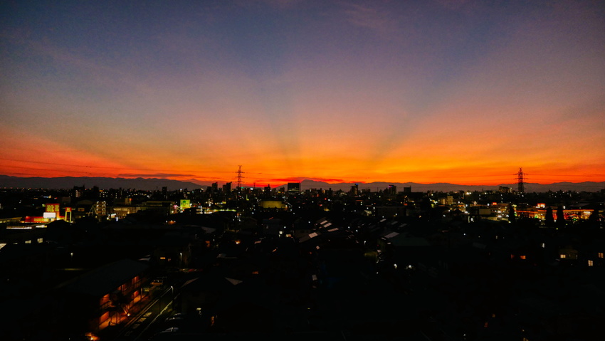 今日の夕景(2020.08.1...