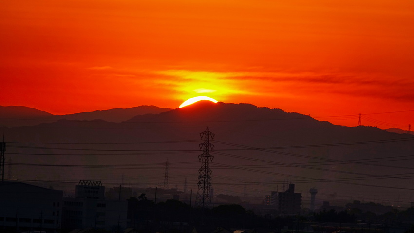 今日の日の出(2020.110...