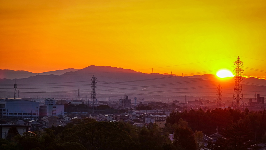 今日の日の出(2020.11....